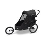 WIKE PREMIUM Double Suspension - Black odpružený vozík za kolo 3v1 s bočním větráním - 1