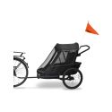 WIKE PREMIUM Double Suspension - Black odpružený vozík za kolo 3v1 s bočním větráním - 2