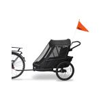 WIKE PREMIUM Double Suspension - Black odpružený vozík za kolo 3v1 s bočním větráním - 2