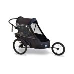 WIKE PREMIUM Double Suspension - Black odpružený vozík za kolo 3v1 s bočním větráním - 3