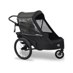 WIKE PREMIUM Double Suspension - Black odpružený vozík za kolo 3v1 s bočním větráním - 4